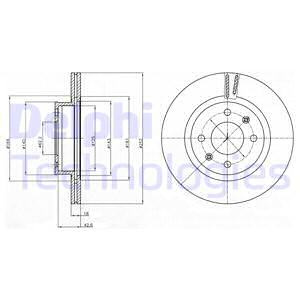Disc frana punte fata (BG4295 DELPHI) HYUNDAI,KIA