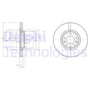 Disc frana punte fata (BG4332 DLP) MAZDA