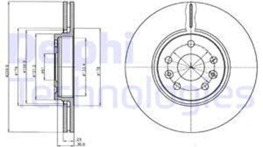 Disc frana punte fata (BG4338 DLP) RENAULT