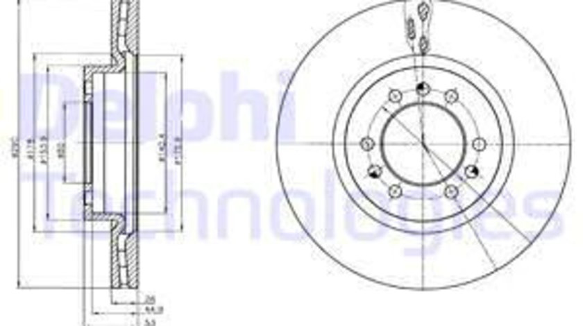 Disc frana punte fata (BG4339 DLP) IVECO