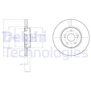 Disc frana punte fata (BG4342 DLP) SUZUKI