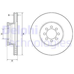 Disc frana punte fata (BG4679C DELPHI) MERCEDES-BENZ