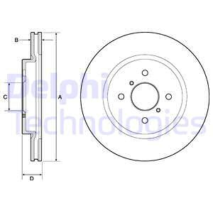 Disc frana punte fata (BG4750C DELPHI) SUZUKI