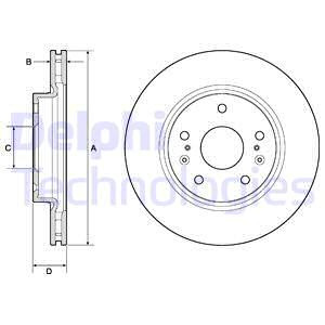 Disc frana punte fata (BG4764C DELPHI) SUZUKI