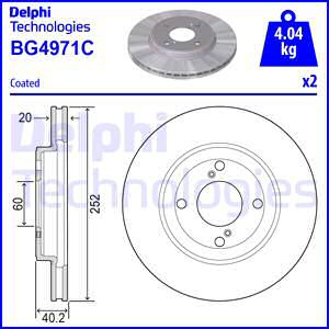 Disc frana punte fata (BG4971C DELPHI) SUZUKI