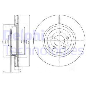 Disc frana punte fata (BG9050 DELPHI) CHRYSLER,LANCIA