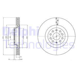 Disc frana punte fata (BG9109C DELPHI) AUDI,CUPRA,SEAT,SKODA,VW