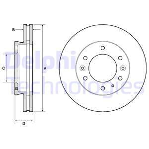 Disc frana punte fata (BG9140C DELPHI) FORD,FORD AUSTRALIA