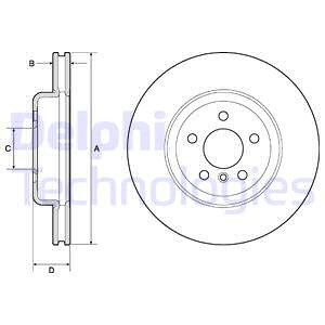 Disc frana punte fata (BG9154C DELPHI) BMW