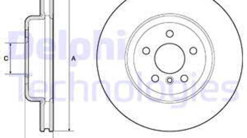 Disc frana punte fata (BG9154C DELPHI) BMW