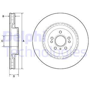 Disc frana punte fata (BG9175C DELPHI) MERCEDES-BENZ