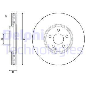 Disc frana punte fata (BG9210C DELPHI) MERCEDES-BENZ