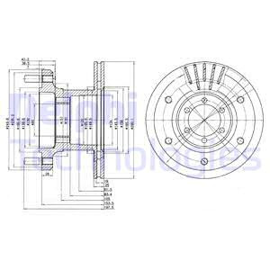Disc frana punte fata (BG9453 DLP) IVECO