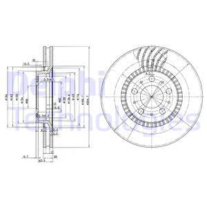 Disc frana punte fata (BG9514 DELPHI) VOLVO