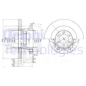 Disc frana punte fata (BG9722 DELPHI) IVECO