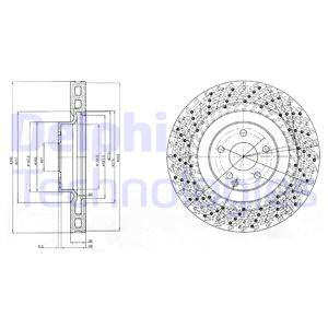 Disc frana punte fata (BG9878 DELPHI) MERCEDES-BENZ