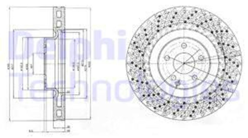 Disc frana punte fata (BG9878 DELPHI) MERCEDES-BENZ