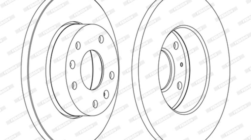 Disc frana punte fata (DDF1100C FERODO) LAND ROVER