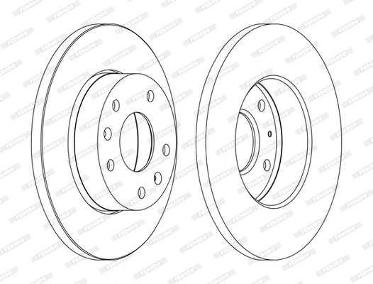 Disc frana punte fata (DDF1100C FERODO PREMIER) LAND ROVER