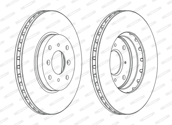 Disc frana punte fata (DDF1119C FERODO PREMIER) HONDA