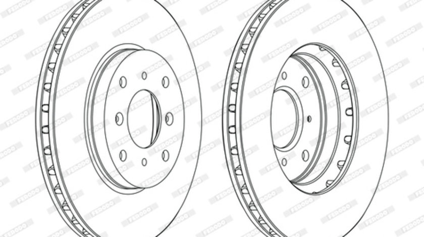 Disc frana punte fata (DDF1119C FERODO PREMIER) HONDA