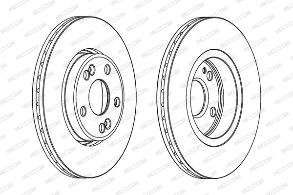 Disc frana punte fata (DDF1123C FERODO PREMIER) RENAULT
