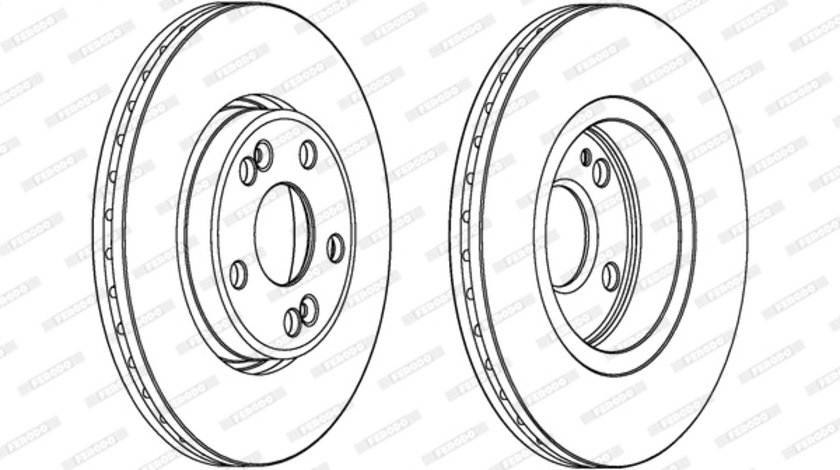 Disc frana punte fata (DDF1123C FERODO PREMIER) RENAULT