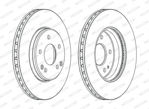 Disc frana punte fata (DDF1134C FERODO) LEXUS,TOYOTA