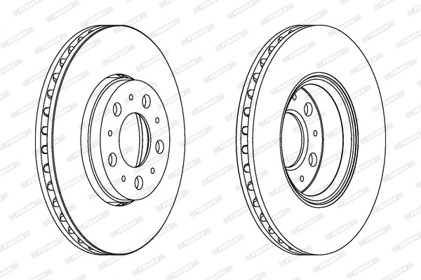 Disc frana punte fata (DDF1163C FERODO PREMIER) VOLVO