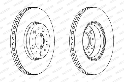Disc frana punte fata (DDF1163C FERODO) VOLVO