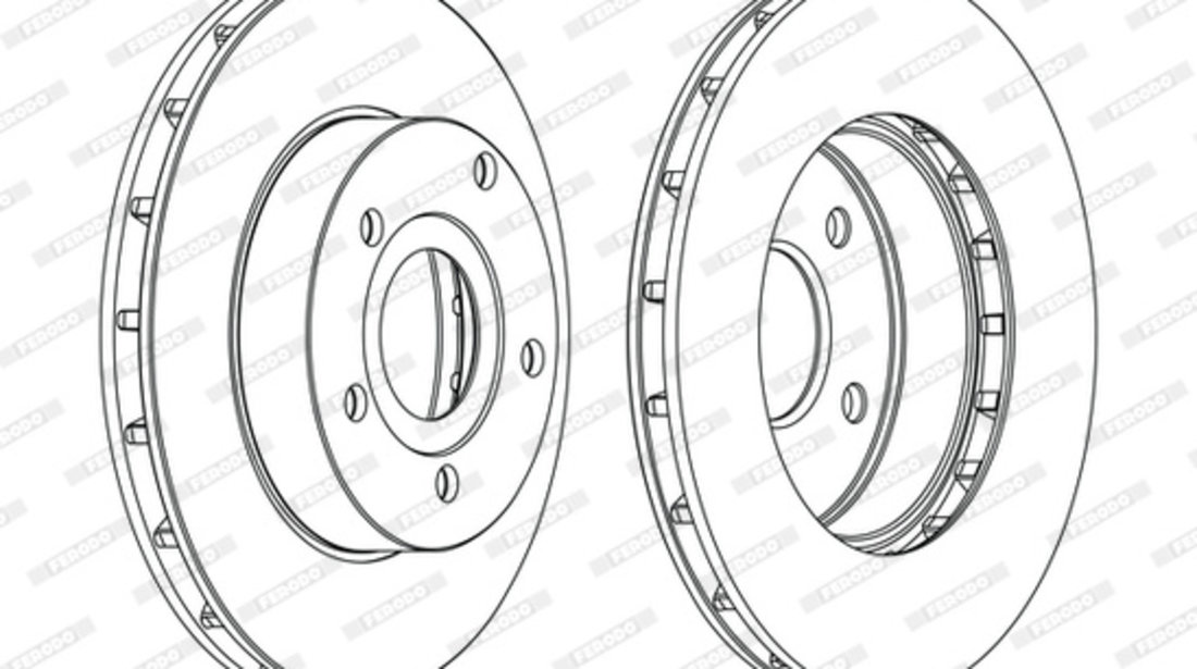 Disc frana punte fata (DDF1169C FERODO PREMIER) BEIJING BENZ (BBDC),JEEP,JEEP (BJC)