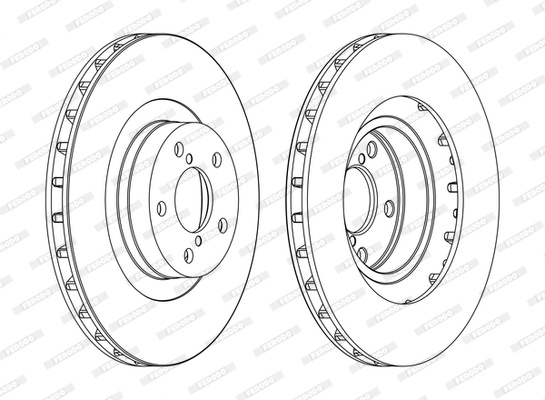 Disc frana punte fata (DDF1175C FERODO PREMIER) SUBARU