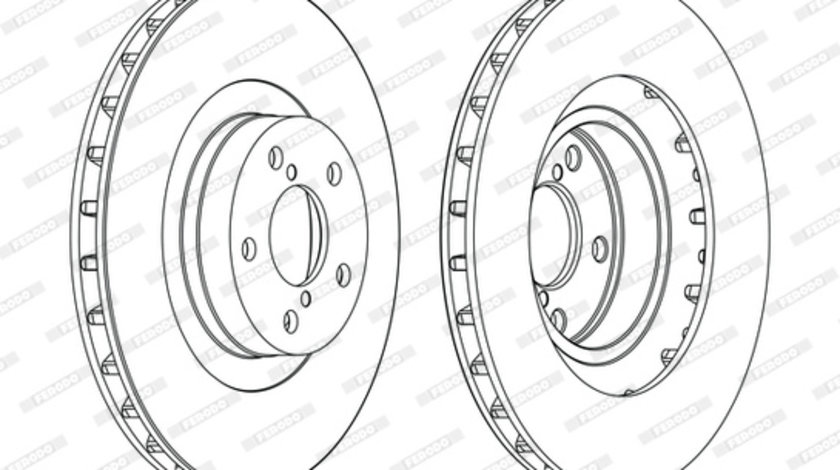 Disc frana punte fata (DDF1175C FERODO PREMIER) SUBARU