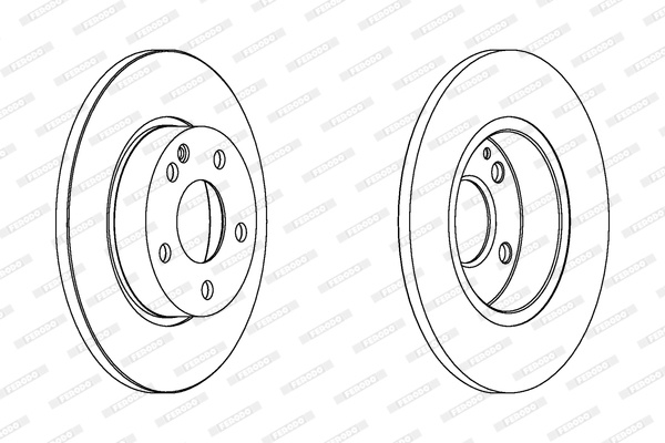 Disc frana punte fata (DDF1219C FERODO PREMIER) MERCEDES-BENZ