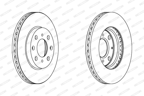 Disc frana punte fata (DDF1231C FERODO PREMIER) HONDA,HONDA (GAC)