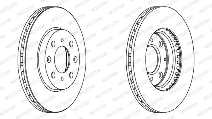 Disc frana punte fata (DDF1231C FERODO PREMIER) HONDA,HONDA (GAC)