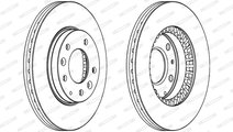 Disc frana punte fata (DDF1278C FERODO) BESTURN (F...