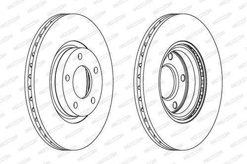 Disc frana punte fata (DDF1312C FERODO PREMIER) MAZDA