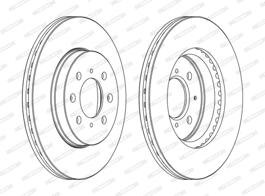 Disc frana punte fata (DDF1510C FERODO PREMIER) HONDA