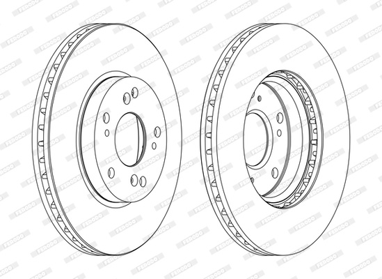 Disc frana punte fata (DDF1557C FERODO PREMIER) HONDA