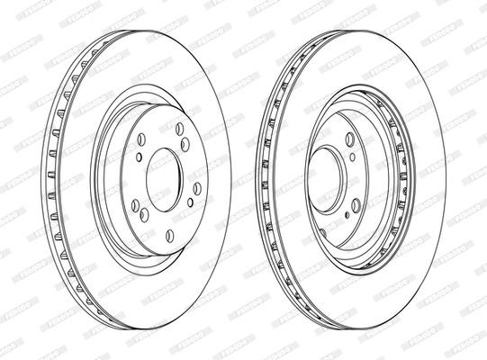 Disc frana punte fata (DDF1596C FERODO) HONDA