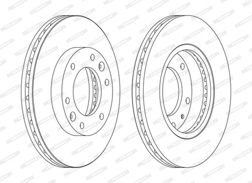 Disc frana punte fata (DDF1612C FERODO PREMIER) KIA