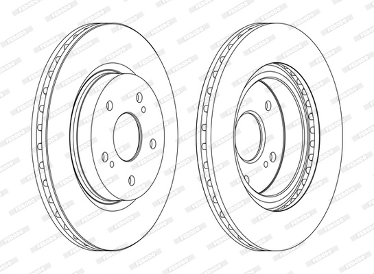Disc frana punte fata (DDF1635C FERODO) SUZUKI