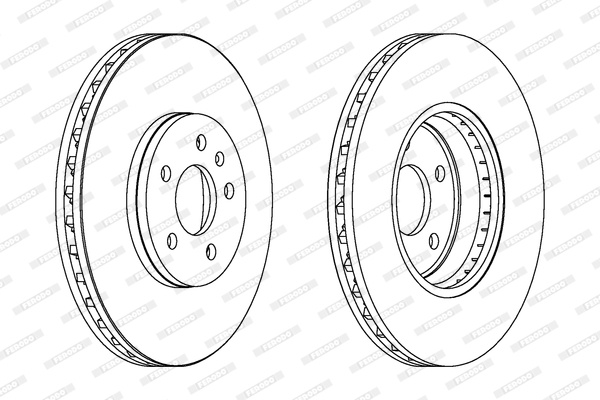 Disc frana punte fata (DDF1664C FERODO PREMIER) AUDI