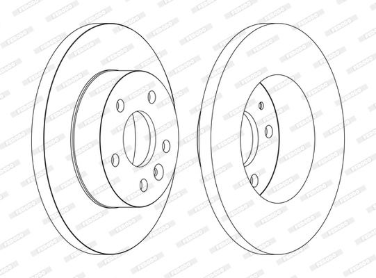 Disc frana punte fata (DDF1674C FERODO PREMIER) MERCEDES-BENZ