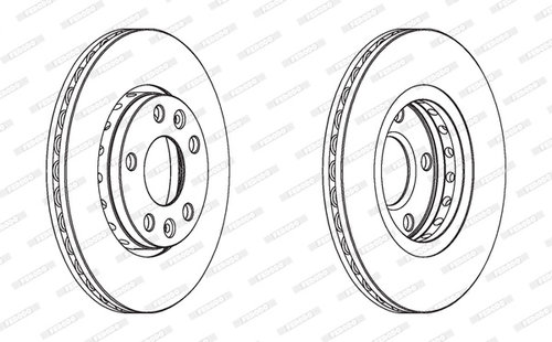 Disc frana punte fata (DDF1728C FERODO) DACIA,NISSAN,RENAULT