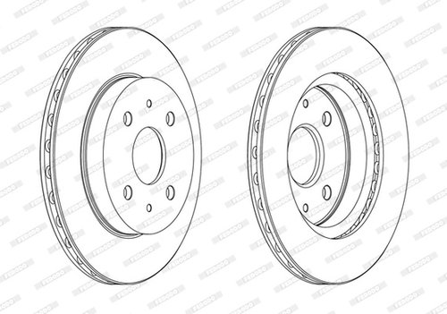 Disc frana punte fata (DDF1774C FERODO) DACIA,DAIHATSU,SUBARU