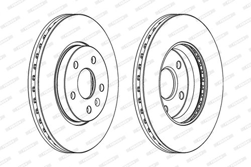 Disc frana punte fata (DDF1869C FERODO PREMIER) CHEVROLET,OPEL,VAUXHALL
