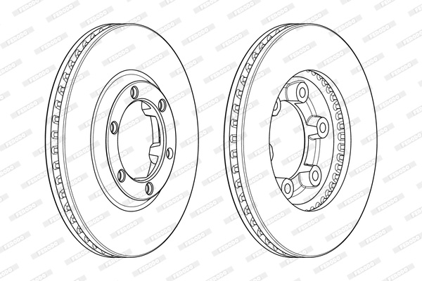 Disc frana punte fata (DDF1946C FERODO PREMIER) ISUZU
