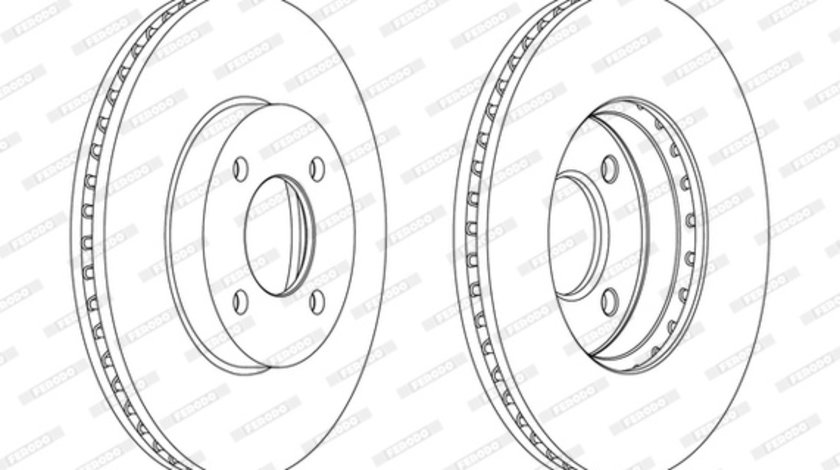 Disc frana punte fata (DDF2068C FERODO PREMIER) BMW,NISSAN